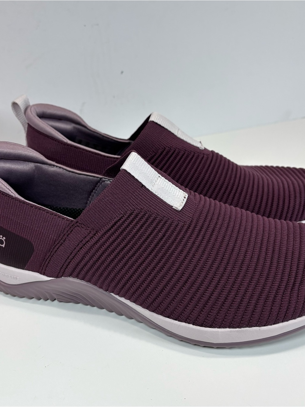 RYKA Women's 9 M Echo Knit Slip On Purple Sneakers Casual Comfort Support EUC - Picture 3 of 7